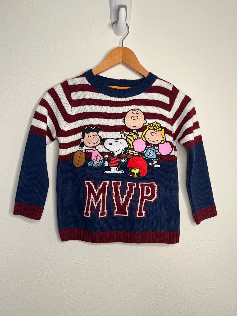 Peanuts football fall sweater